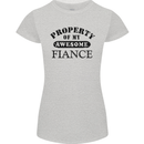 Property of My Awesome Fiance Womens Petite Cut T-Shirt Sports Grey