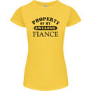 Property of My Awesome Fiance Womens Petite Cut T-Shirt Yellow
