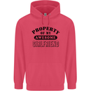 Property of My Awesome Girlfriend Funny Childrens Kids Hoodie Heliconia