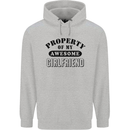 Property of My Awesome Girlfriend Funny Childrens Kids Hoodie Sports Grey