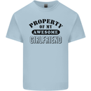 Property of My Awesome Girlfriend Funny Kids T-Shirt Childrens Light Blue