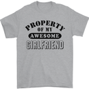 Property of My Awesome Girlfriend Funny Mens T-Shirt Cotton Gildan Sports Grey