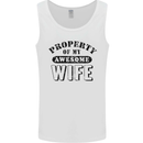 Property of My Awesome Wife Valentine's Day Mens Vest Tank Top White