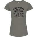 Property of My Awesome Wife Valentine's Day Womens Petite Cut T-Shirt Charcoal