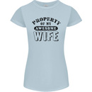 Property of My Awesome Wife Valentine's Day Womens Petite Cut T-Shirt Light Blue