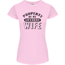 Property of My Awesome Wife Valentine's Day Womens Petite Cut T-Shirt Light Pink