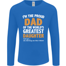 Proud World's Greatest Daughter Fathers Day Mens Long Sleeve T-Shirt Royal Blue