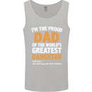 Proud World's Greatest Daughter Fathers Day Mens Vest Tank Top Sports Grey