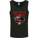 Psychobilly Hot Rod Hotrod Dragster Mens Vest Tank Top Black