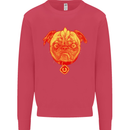 Pug Finger Flip Offensive Funny Dog Kids Sweatshirt Jumper Heliconia