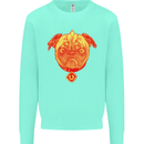 Pug Finger Flip Offensive Funny Dog Kids Sweatshirt Jumper Peppermint