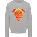 Pug Finger Flip Offensive Funny Dog Kids Sweatshirt Jumper Sports Grey