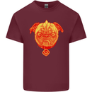 Pug Finger Flip Offensive Funny Dog Mens Cotton T-Shirt Tee Top Maroon
