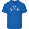 Pulse Darts Funny ECG Mens Cotton T-Shirt Tee Top Royal Blue