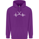 Pulse Hockey Ice Street Player ECG Childrens Kids Hoodie Purple