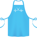Pulse Hockey Ice Street Player ECG Cotton Apron 100% Organic Turquoise