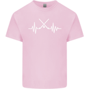 Pulse Hockey Ice Street Player ECG Mens Cotton T-Shirt Tee Top Light Pink