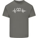 Pulse Rock Climbing Climber Climb ECG Mens Cotton T-Shirt Tee Top Charcoal