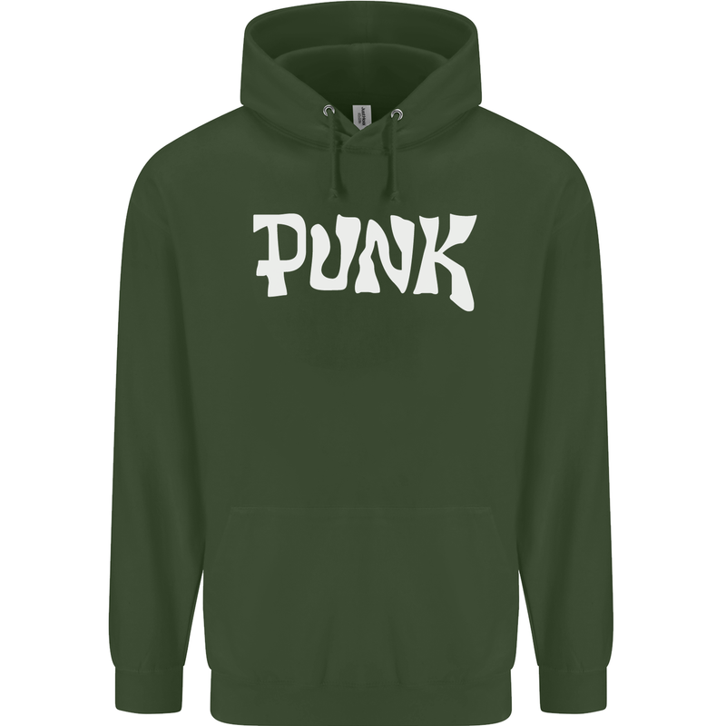 Punk As Worn By Childrens Kids Hoodie Forest Green