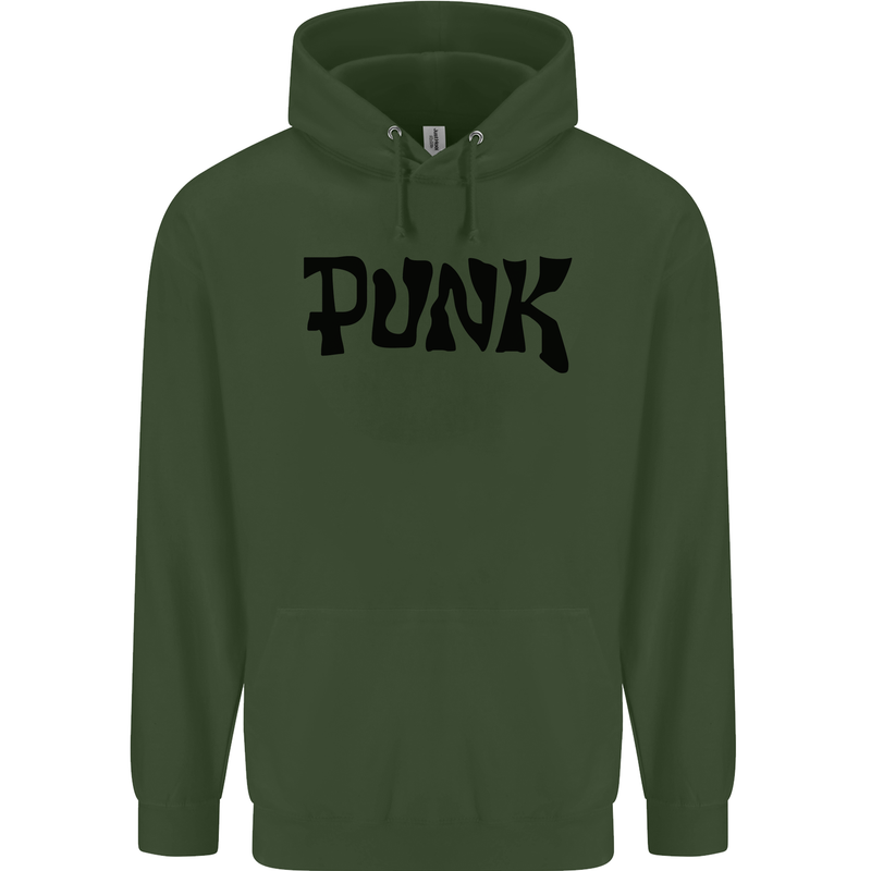 Punk As Worn By Childrens Kids Hoodie Forest Green