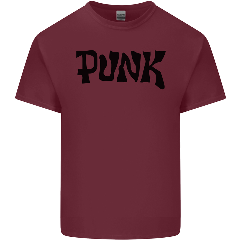 Punk As Worn By Mens Cotton T-Shirt Tee Top Maroon