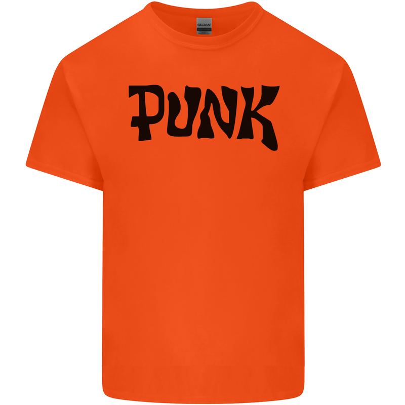 Punk As Worn By Mens Cotton T-Shirt Tee Top Orange