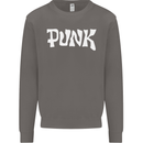 Punk As Worn By Mens Sweatshirt Jumper Charcoal