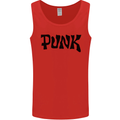 Punk As Worn By Mens Vest Tank Top Red