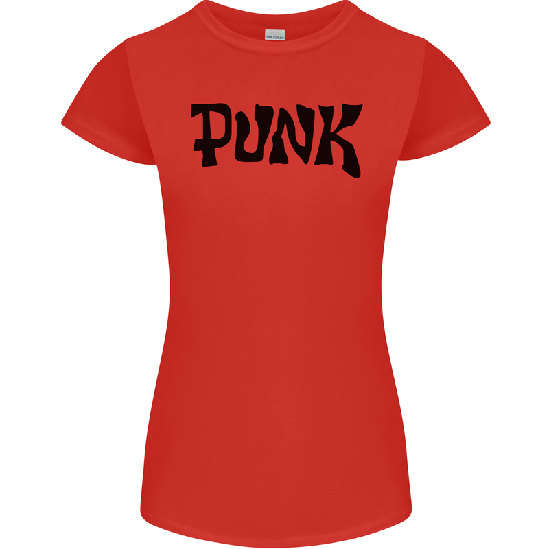 Punk As Worn By Womens Petite Cut T-Shirt Red