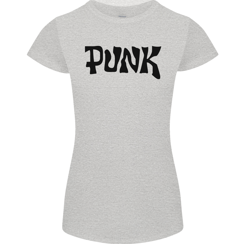 Punk As Worn By Womens Petite Cut T-Shirt Sports Grey