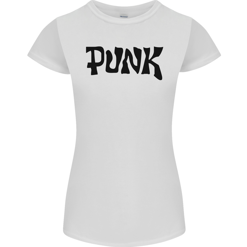 Punk As Worn By Womens Petite Cut T-Shirt White