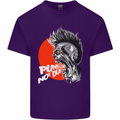 Punk's Not Dead Rock Music Skull Mens Cotton T-Shirt Tee Top Purple