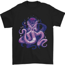 Purple Cthulhu Kraken Octopus Mens T-Shirt Cotton Gildan Black