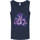 Purple Cthulhu Kraken Octopus Mens Vest Tank Top Navy Blue