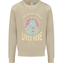 Queen Witch Funny Halloween Wife Girlfriend Mens Sweatshirt Jumper Sand