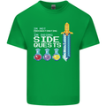 RPG Gaming I'm Doing Side Quests Gamer Mens Cotton T-Shirt Tee Top Irish Green
