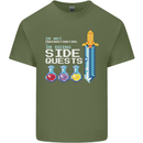 RPG Gaming I'm Doing Side Quests Gamer Mens Cotton T-Shirt Tee Top Military Green