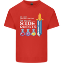 RPG Gaming I'm Doing Side Quests Gamer Mens Cotton T-Shirt Tee Top Red
