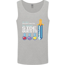 RPG Gaming I'm Doing Side Quests Gamer Mens Vest Tank Top Sports Grey