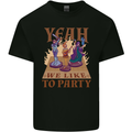 RPG Yeah We Like to Party Role Playing Game Mens Cotton T-Shirt Tee Top Black