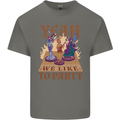 RPG Yeah We Like to Party Role Playing Game Mens Cotton T-Shirt Tee Top Charcoal