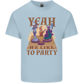 RPG Yeah We Like to Party Role Playing Game Mens Cotton T-Shirt Tee Top Light Blue