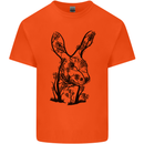 Rabbit Ecology Mens Cotton T-Shirt Tee Top Orange