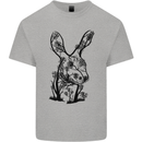 Rabbit Ecology Mens Cotton T-Shirt Tee Top Sports Grey