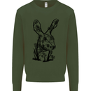 Rabbit Ecology Mens Sweatshirt Jumper Forest Green