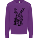 Rabbit Ecology Mens Sweatshirt Jumper Purple