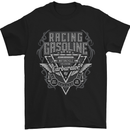 Racing Gasoline Motorbike Motorcycle Mens T-Shirt Cotton Gildan Black