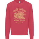 Railway Train Trainspotter Trianspotting Mens Sweatshirt Jumper Heliconia