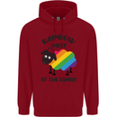 Rainbow Sheep Funny Gay Pride Day LGBT Childrens Kids Hoodie Red
