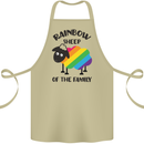 Rainbow Sheep Funny Gay Pride Day LGBT Cotton Apron 100% Organic Khaki